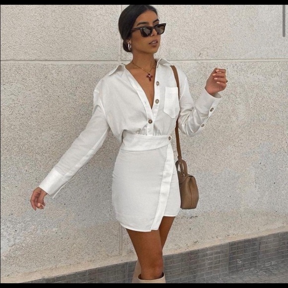 ZARA MINI SHIRT DRESS - Picture 3 of 12